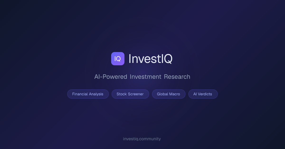 InvestIQ — AI Investment Platform